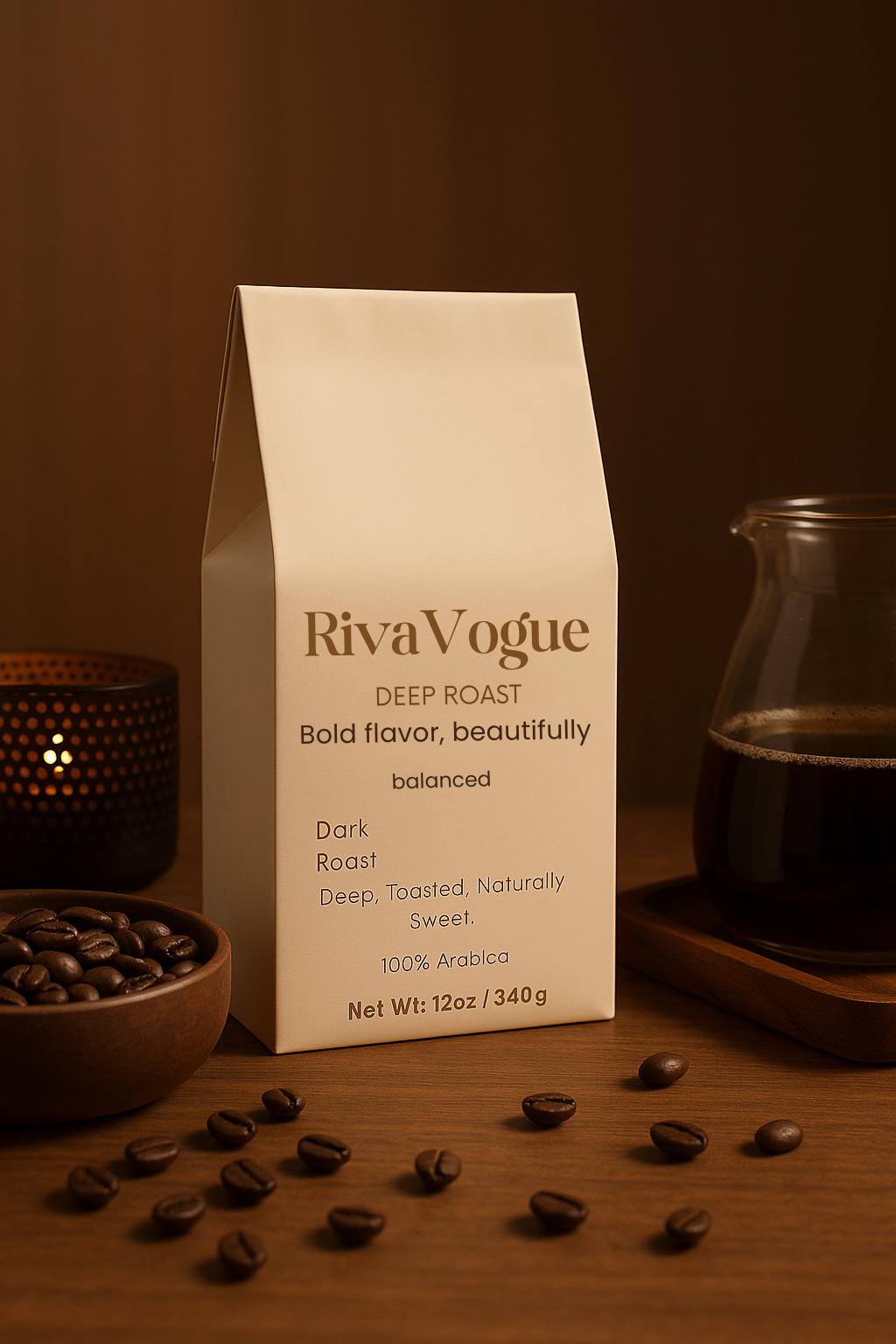 RivaVogue Deep Roast Coffee (Dark Roast)