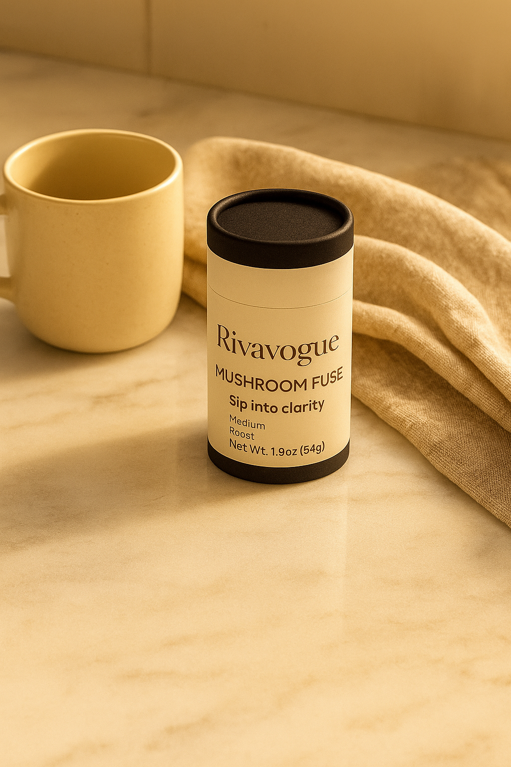 RivaVogue Mushroom Fuse Instant Coffee (Medium Roast)