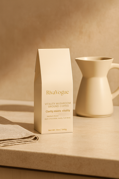 RivaVogue Vitality Mushroom Coffee (Medium Roast)