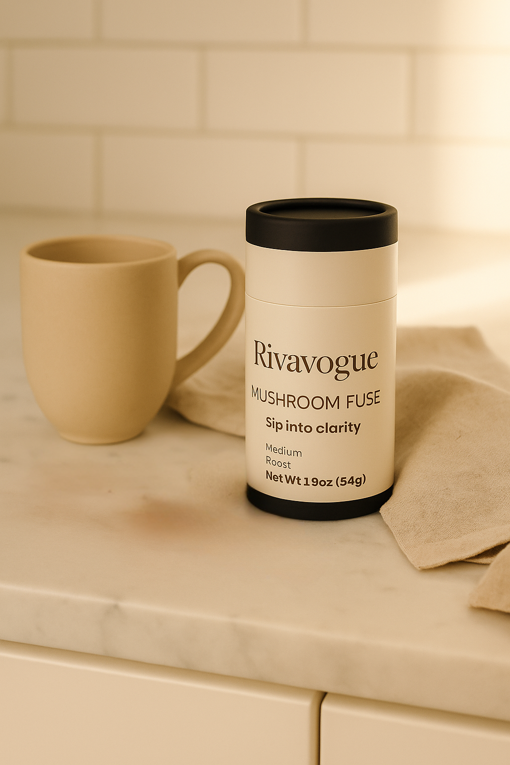 RivaVogue Mushroom Fuse Instant Coffee (Medium Roast)